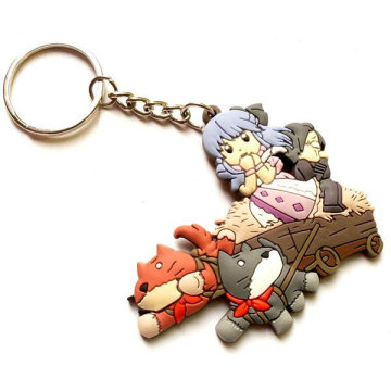 Kundenspezifisches weiches PVC Keychain, weiche Gummi Keychains